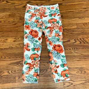 Anthropologie Cartonnier Charlie Floral Trousers